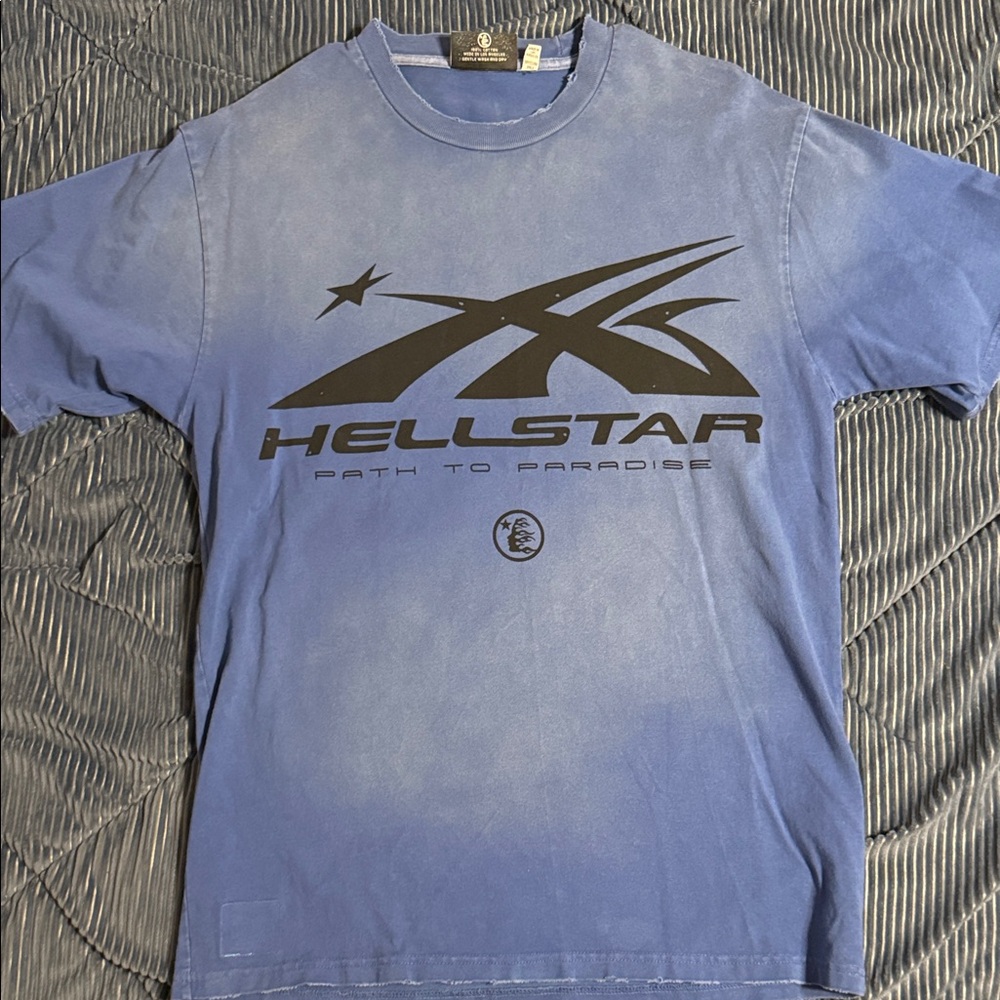 Hellstar Blue Graphic T-Shirt Balenciaga streetwear